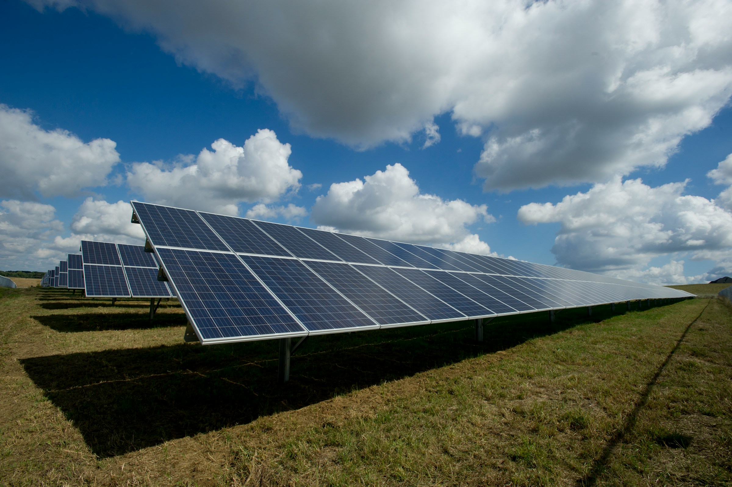 Solar panel array installed by our team